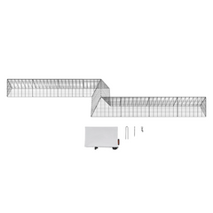287 x 78.7 x 24.2in Portable Chicken Tunnel for Outdoor Use-Off Grid Living Supplies Australia
