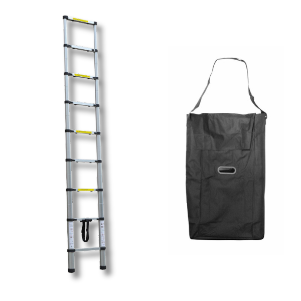 2.0m Foldable Telescopic Ladder + Carry Bag-Off Grid Living Supplies Australia