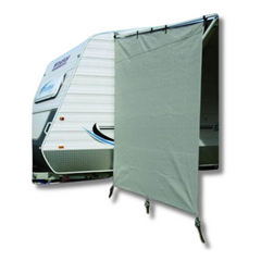 2.1m x 1.8m Privacy End Caravan Ropes & Pegs-Off Grid Living Supplies Australia