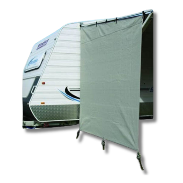 2.1m x 1.8m Privacy End Caravan Ropes & Pegs-Off Grid Living Supplies Australia