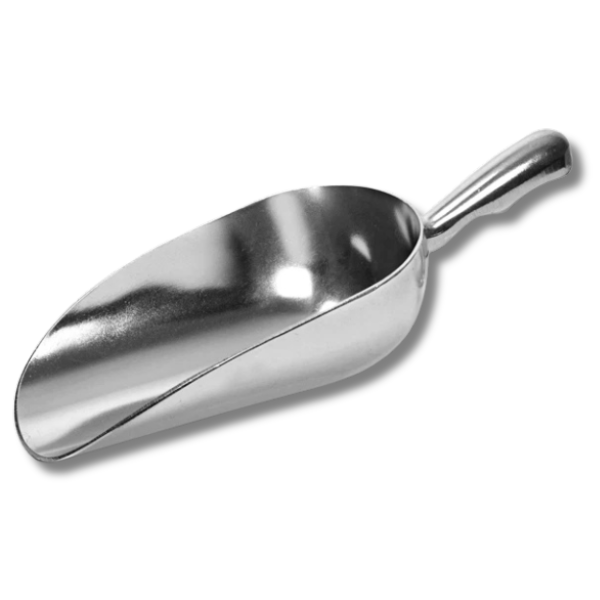 2.4L Round Aluminium Feed Scoop for Livestock Grain & Farm Feeding-Off Grid Living Supplies Australia