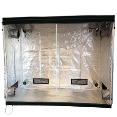 2.4m Grow Tent with 2x 250W CFL Large Wing Lights and Complete 6 Inch Ventilation-Off Grid Living Supplies