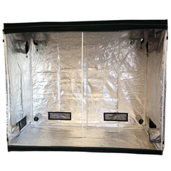 2.4m Grow Tent with 3 CFL Wing Shade Cool Grow Lights and 6" Ventilation-Off Grid Living Supplies