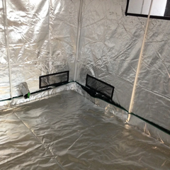2.4x2.4x2.3m Extra High Mylar Grow Tent with Solid Metal Frame-Off Grid Living Supplies