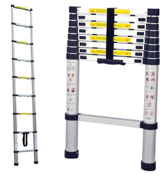 2.6m Foldable Telescopic Ladder + Carry Bag-Off Grid Living Supplies Australia