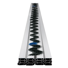 2m Greenhouse Aluminium Spring Lock U-Channel & Wiggle Wire - Pack of 40-Off Grid Living Supplies