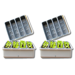 2pcs Indoor or Outdoor Self-Watering Vegetable and Flower Grow Pots SC03-Off Grid Living Supplies