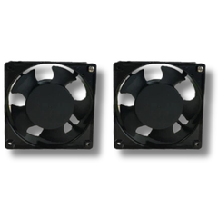 2x 100mm Axial Cooling Fans for Cabinets or Ventilation-Off Grid Living Supplies