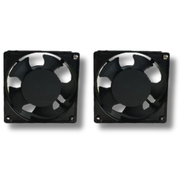2x 100mm Axial Cooling Fans for Cabinets or Ventilation-Off Grid Living Supplies