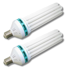 2x 125W CFL Dual Spectrum 6400K + 2700K Grow Lamps-Off Grid Living Supplies