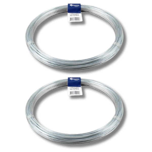 2x 180m Soft Galvanised Fence Wire for Farm Fencing-Off Grid Living Supplies Australia