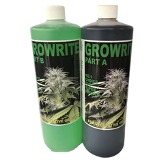 2x 1L A&B Growth Nutrient Diluting Kit with 21L Bucket & 2L Jug - Growrite-Off Grid Living Supplies