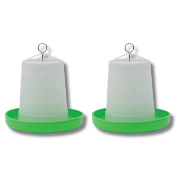 2x 1.5kg Poultry Feeders for Chickens & Birds-Off Grid Living Supplies Australia