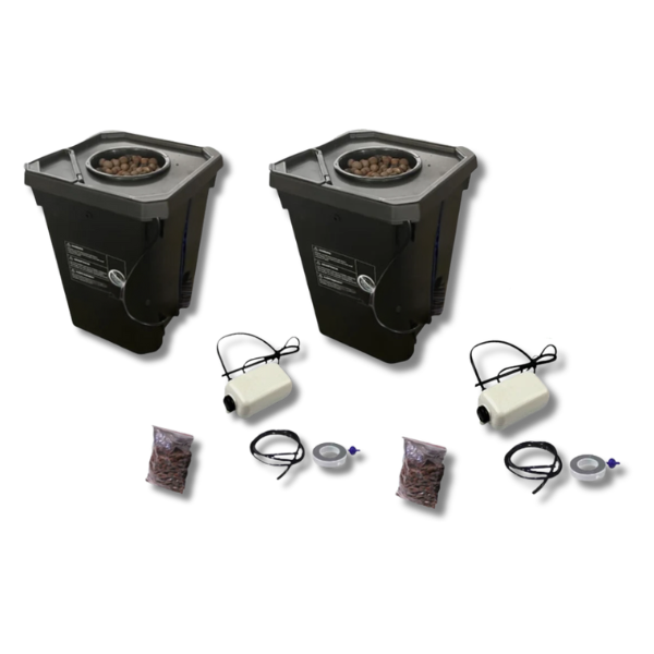 2x 27L DWC Deep Water Culture Systems for Large Plants-Off Grid Living Supplies