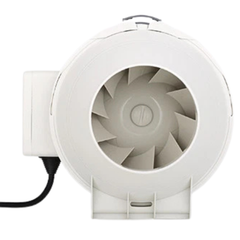 2x 4" 100mm Two Speed Silent Inline Duct Exhaust Fans for Grow Tents-Off Grid Living Supplies