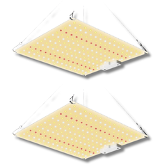 2x 50W Full Spectrum Quantum Board LED Grow Light Kits-Off Grid Living Supplies