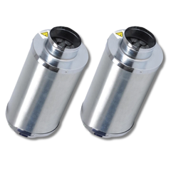 2x 6" Inline Muffler Noise Reducer 500mm Silencers for Duct Fan Blower Grow Tent-Off Grid Living Supplies