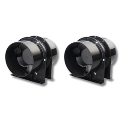 2x 6" Quiet Vent Fans 34dBA 32W for Grow Tent Intake or Exhaust-Off Grid Living Supplies
