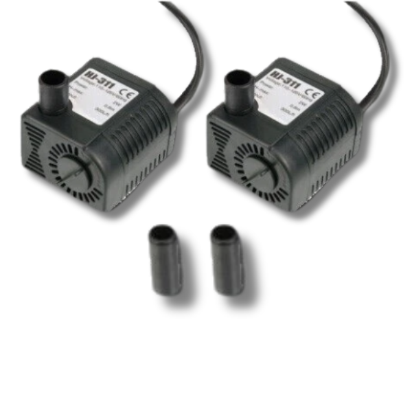 2x Adjustable Flow Submersible Pumps for Fish Tank Fountain Aquarium-Off Grid Living Supplies