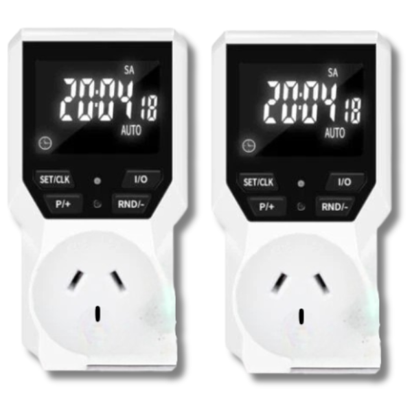 2x Electronic Timer Relay Control Switch for Grow Lights and Fans-Off Grid Living Supplies