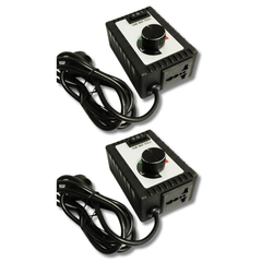 2x Fan Speed Controllers for Hydroponics Strong Drill Fan Motor-Off Grid Living Supplies