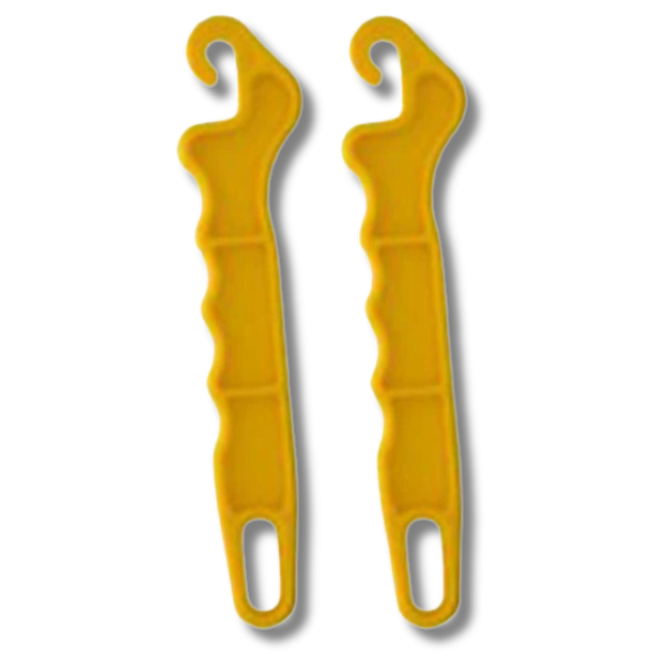 2x Insulated Gate Handles with Hook for Electric Fence-Off Grid Living Supplies Australia