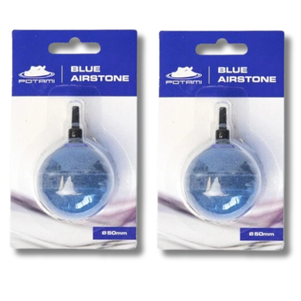 2x Potami Golf Ball Air Stones 5cm for Oxygenated Bubbles in Fish Tanks & Plant Grow Systems-Off Grid Living Supplies