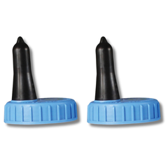 2x Speedy Feeder Caps with 3-Speed Teats for Calf Bottles-Off Grid Living Supplies Australia
