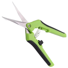 2x Stainless Steel Bud Pruners Straight and Curved Blade-Off Grid Living Supplies