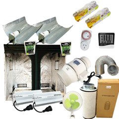 2x2x2m Grow Tent System with 600W Digital Ballast Light, Fan and Filter-Off Grid Living Supplies