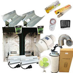 2x2x2m Grow Tent System with 600W Digital Ballast Light, Fan and Filter-Off Grid Living Supplies
