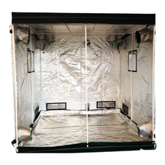 2x2x2m Grow Tent with 2x 200W LED Board Lights and 6 Inch Carbon Filter Vent Kit-Off Grid Living Supplies