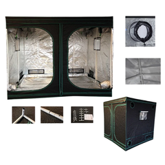 2x2x2m Grow Tent with 720W LED Light, 6 Inch Filter and Inline Ventilation Kit-Off Grid Living Supplies