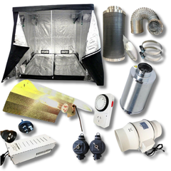 2x2x2m Mylar Grow Tent with 600W HPS Lighting Complete Hydroponic Combo-Off Grid Living Supplies