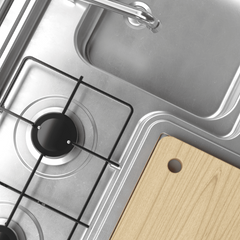 3 Burners Slide Out Kitchen Large For Caravan & RVs-Off Grid Living Supplies Australia