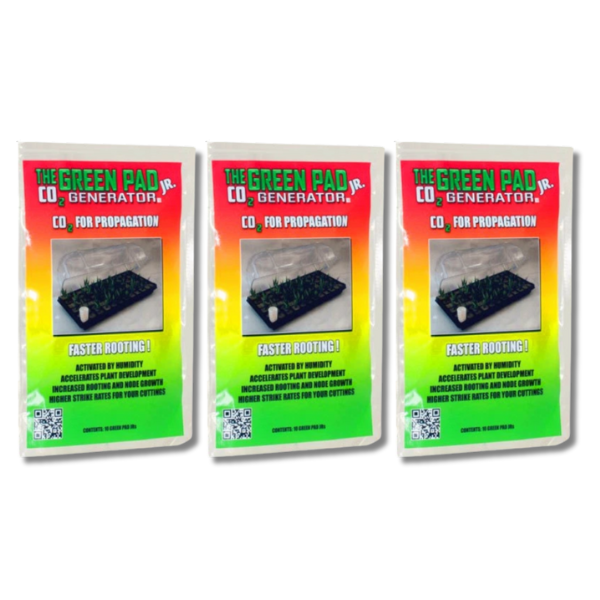 3 Pack CO2 Generators for Propagation (30 Pads Total) - The Green Pad Jr-Off Grid Living Supplies