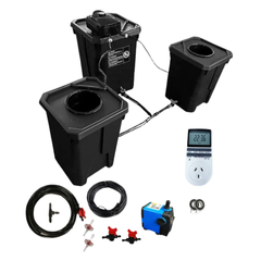 3 Pot 27L Square DWC Deep Water Culture System-Off Grid Living Supplies