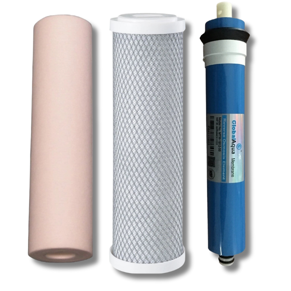 3-Stage Reverse Osmosis Water Filter Set with NSF Membrane - PRO-3-Off Grid Living Supplies Australia