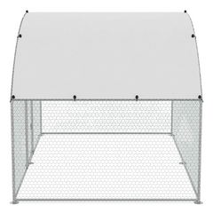 3 x 2 x 2m Metal Chicken Coop Walk-In Run with Waterproof Cover-Off Grid Living Supplies Australia