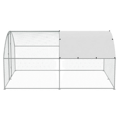 3 x 4 x 2m Metal Chicken Coop Walk-In Run with Waterproof Cover-Off Grid Living Supplies Australia