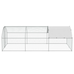 3 x 6 x 2m Metal Chicken Coop Walk-In Run with Waterproof Cover-Off Grid Living Supplies Australia