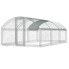3 x 6 x 2m Metal Chicken Coop Walk-In Run with Waterproof Cover-Off Grid Living Supplies Australia