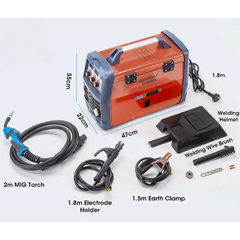300 Amp MIG Stick Welder DC Gas / Gasless Inverter - 15A Plug