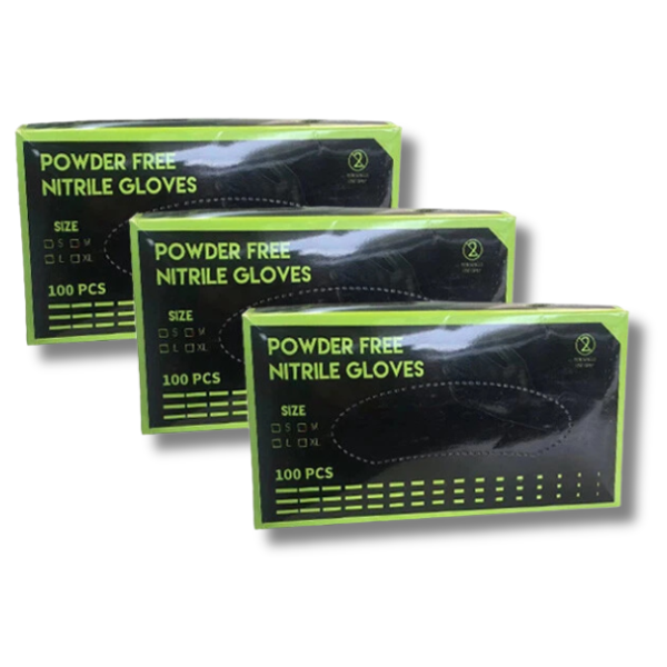 300pcs Powder-Free Nitrile Gloves Medium Disposable-Off Grid Living Supplies