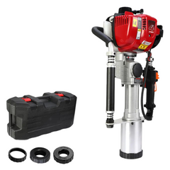 38cc 4-Stroke Petrol Post Driver with Carry Case & 3 Piling Sleeves-Off Grid Living Supplies Australia