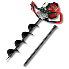 38cc 4-Stroke Petrol Post Hole Digger with 150mm Auger & 600mm Extension Shaft-Off Grid Living Supplies Australia