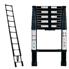 3.2m Foldable Telescopic Ladder + Carry Bag Black-Off Grid Living Supplies Australia