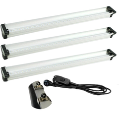 3x 3FT 36W 6400K LED Grow Lights for Microgreens-Off Grid Living Supplies