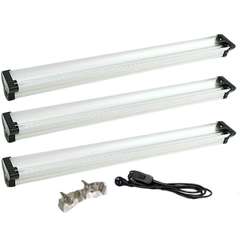 3x 3FT 36W 6400K LED Grow Lights for Microgreens-Off Grid Living Supplies