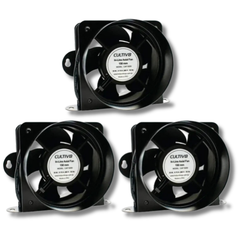 3x 6" 150mm Inline Axial Silent Fans for Ventilation-Off Grid Living Supplies